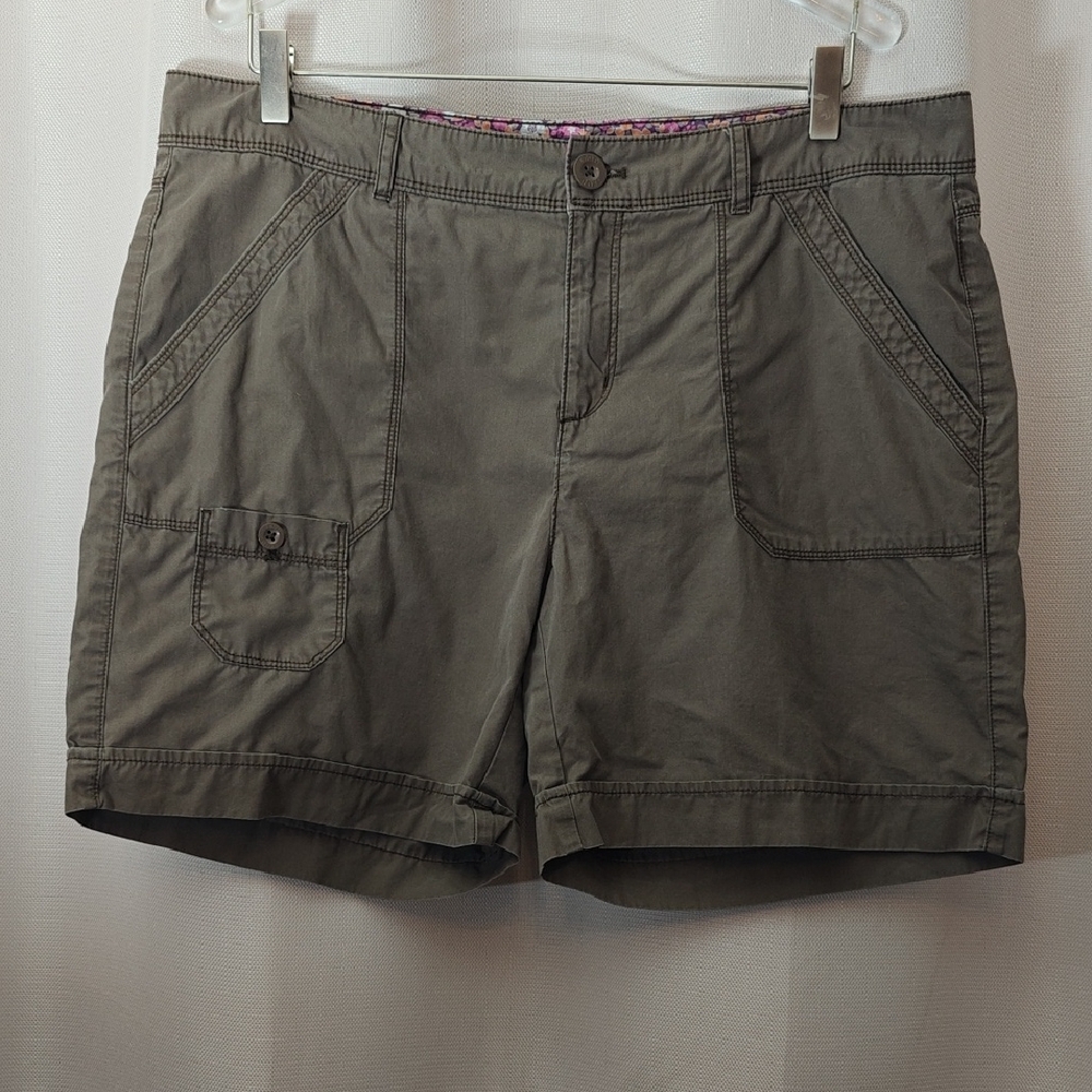 Izod Olive Women's Cargo Shorts